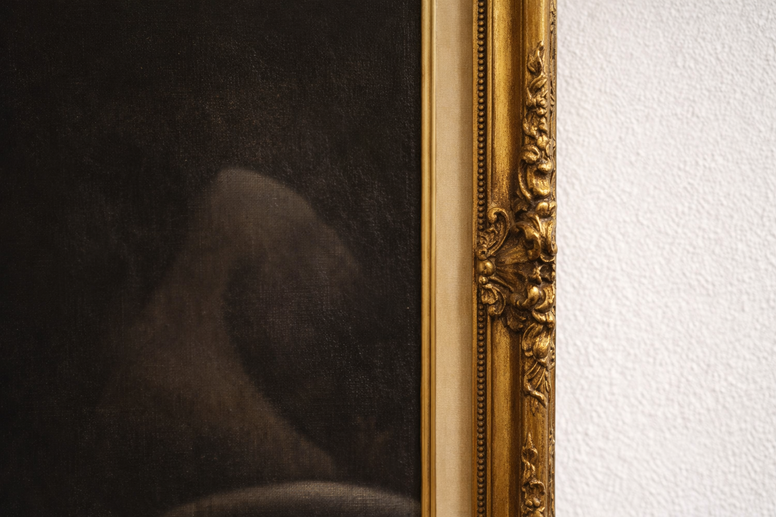 Antique Framed Art — Female Torso Study (Circa 1900–1930)