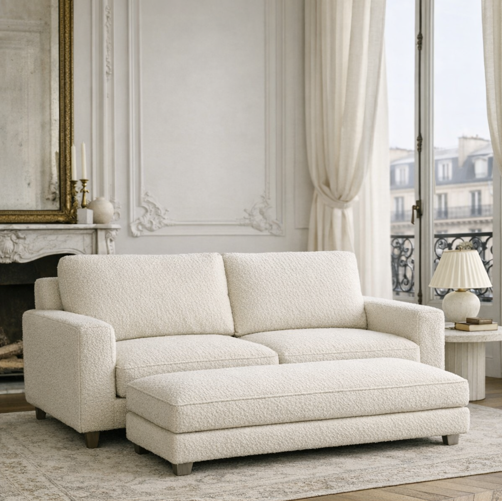 Hendricks Sofa & Ottoman
