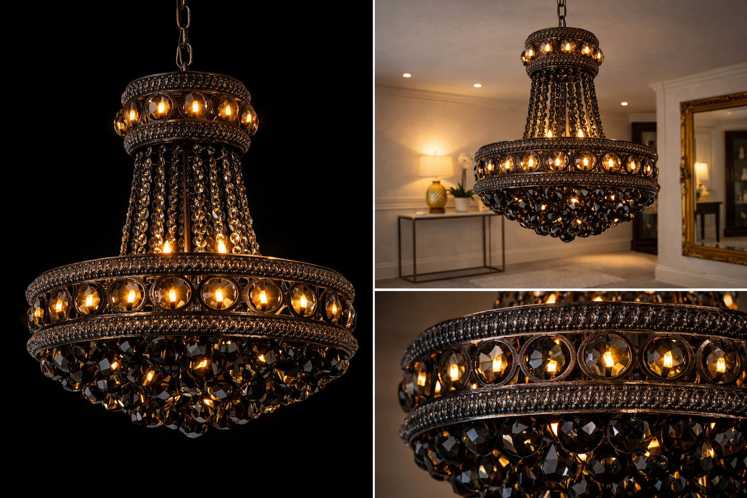 Noir Éclat Chandelier