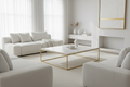 Manhattan Coffee Table - Marble and Gold