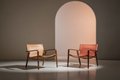 Sunset leather chair set