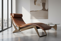 The Monaco Curve leather chaise