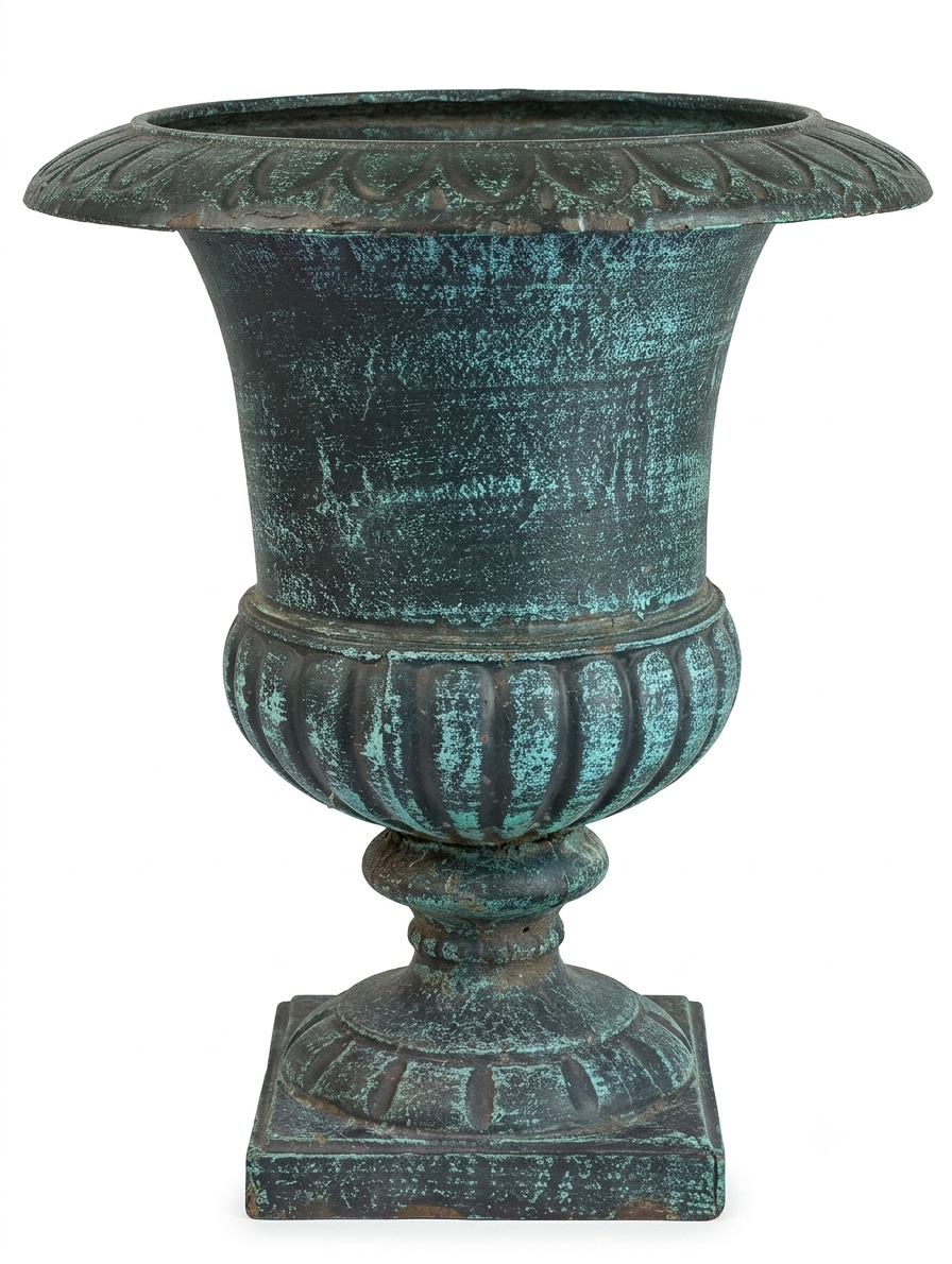 The French Estate Patinated Iron Planter