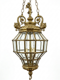 19th-Century French Empire Mascaron Lantern